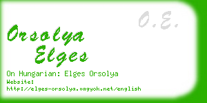 orsolya elges business card